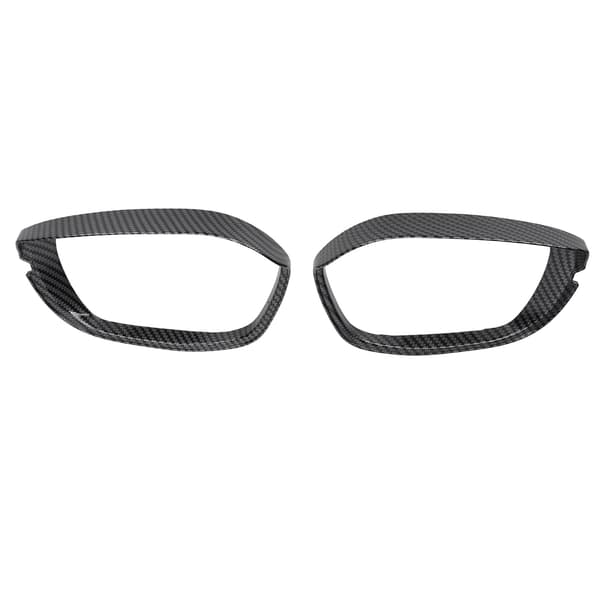 2 st Kolfiber-look Bakspelspeglar Regnbryn Skydd Bilmodifiering Ersättning för Civic 11:e 2022