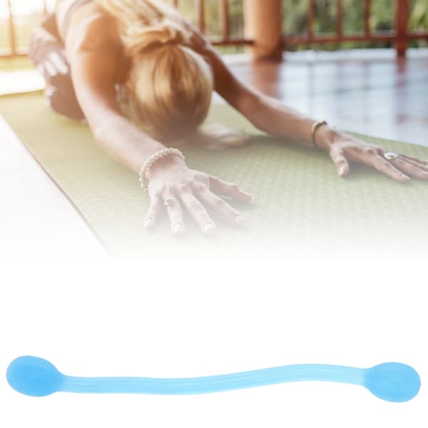 2 st Silikon Blå Kroppsformare Sträckt Hög Elastisk Yoga Dragsnöre Motståndsträningsband
