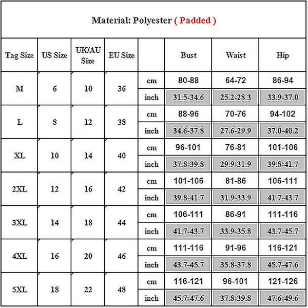kvinder Polstret Wrap Badedragt Monokini One Piece Badedragt Badetøj Red 2XL