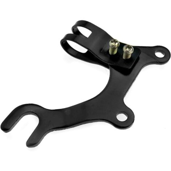 Svart 16/20 mm MTB landsvägscykel 160 mm skivbromsfäste Ramfäste Adapterfäste, 20 mm