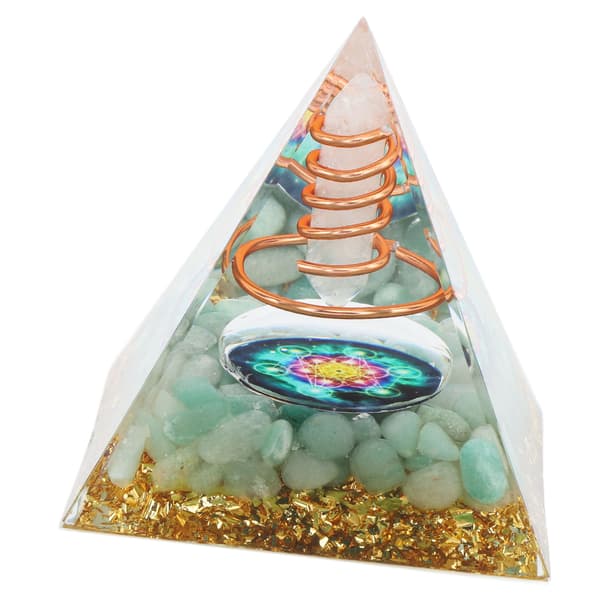 6cm Orgonit Pyramid Kristall Meditation Positiv Energi Healing Generator