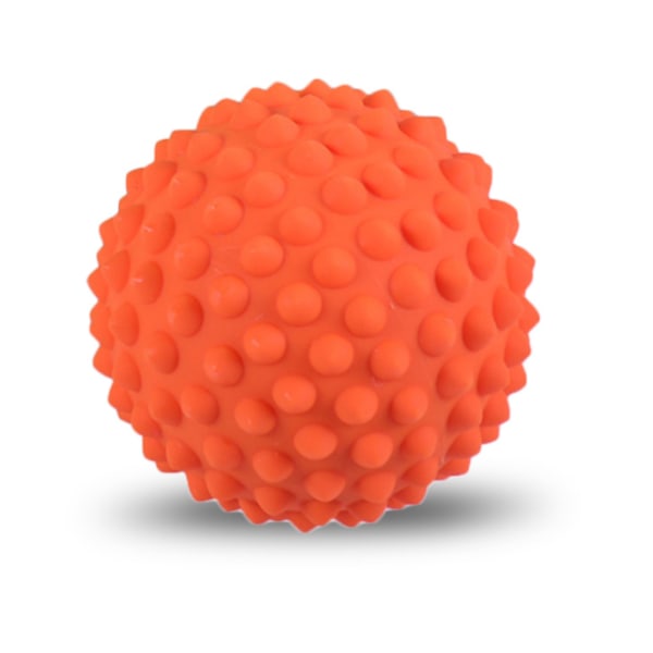 9 cm fasciebold, peak fasciabold, yogabold fitnessbold, store lige meridianbuler for at stimulere sål og nakke (orange, blød),