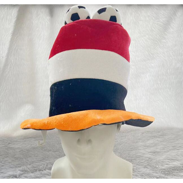 Jalkapallokarnevaalihattu (punainen cap)