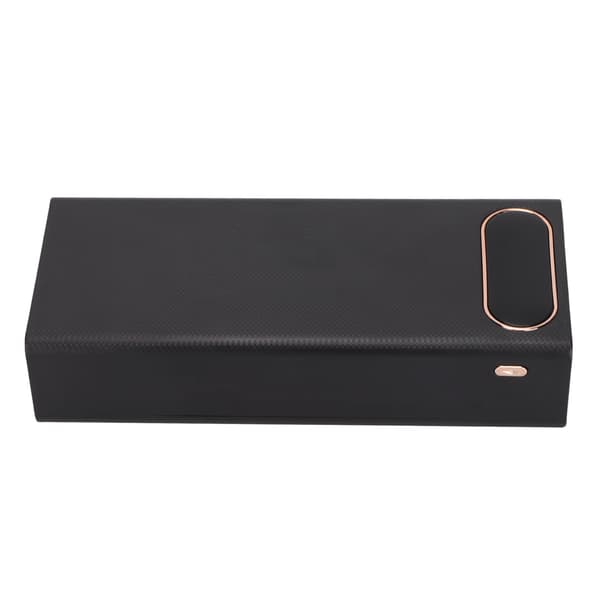 L16 16x18650 DIY-varavirtalähde 2 USB LCD-näyttö Micro Type C -sisääntulo musta