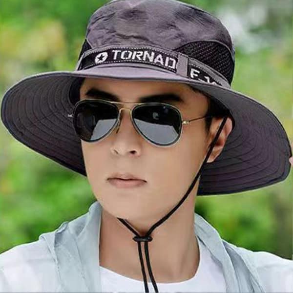 Dome-Visor Hatt Lett og Komfortabel Solskjerm for Utendørsbruk Dark Gray