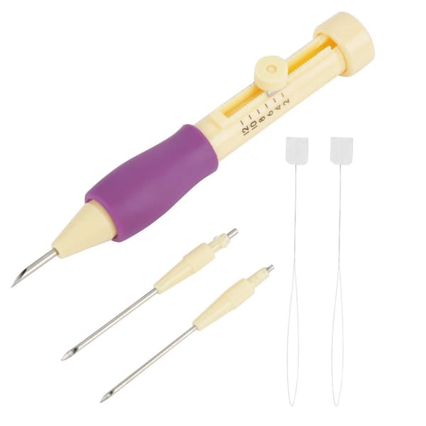 Punch Needle Broderipenna Kit 3 Storlekar DIY Hantverksverktyg
