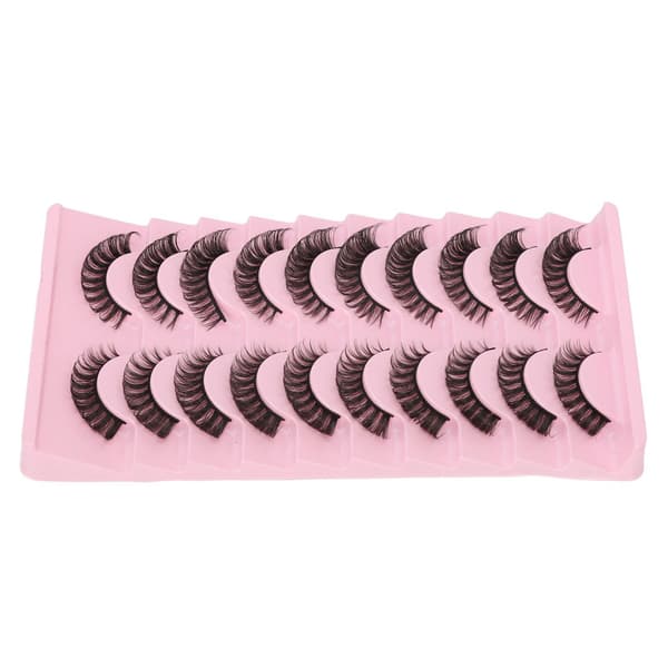 10 par DD Curl Wispy Fluffy Återanvändbara 3D Multi Layer Lösögonfransar för Smink Cosplay Typ 2