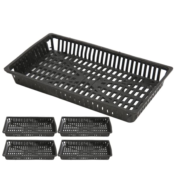 5-pack Akvarieväxtkorg Plast Hydroponisk Nätkruka för Akvarieväxter