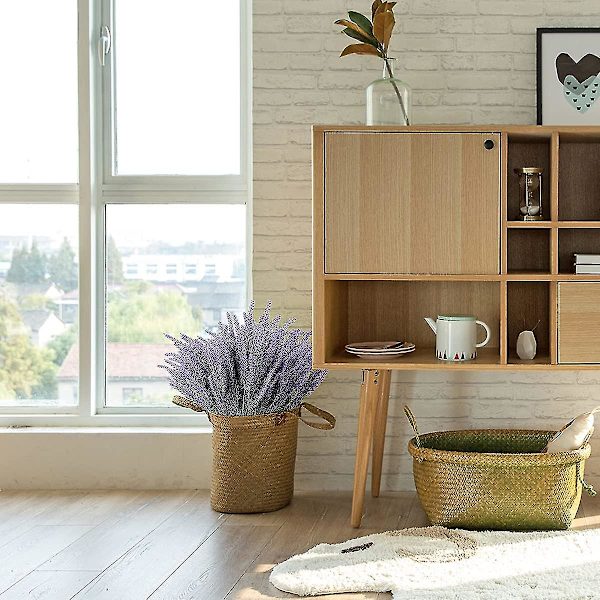 10 buketter med kunstige blomster, der imiterer plastikplanter Purple
