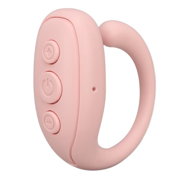 Bluetooth Fjärrkontroll ABS Ring Lång Batteritid Kamerautlösare för Surfplatta Rosa