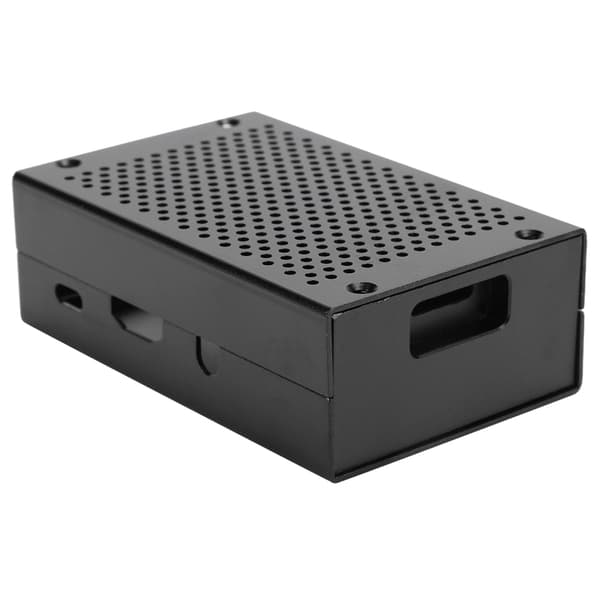 Raspberry Pi Svart Aluminiumlegering Mesh Vent Case Hovedkortdeksel