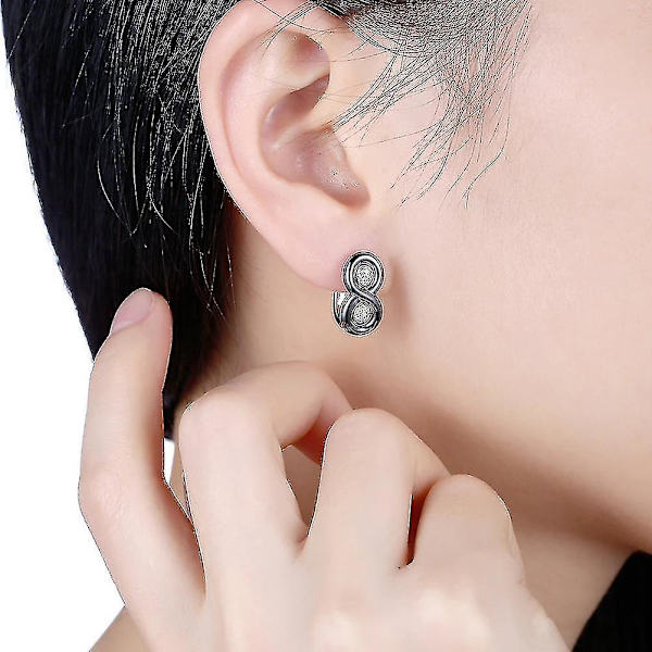 sølv ørering Cubic Zirconia smykker Stud ørering