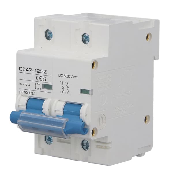 10KA 2P Professionel DC Afbryderkontakt til Solcelleanlæg DC500V D125 125A