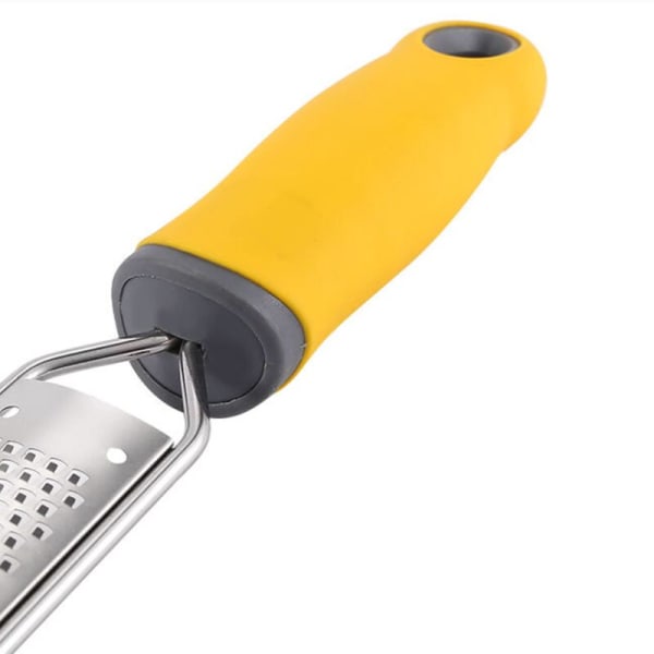 PRO Citrus Zester & Manuelt ostejern - Parmesan, Citron, Ingefær, Hvidløg, Muskatnød, Chokolade - Skarpt rustfrit stål Bl