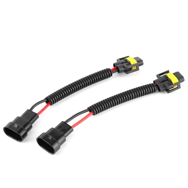 2 STK 9005 9006 til H11 Headlight Bulb Adapter Converter Cable