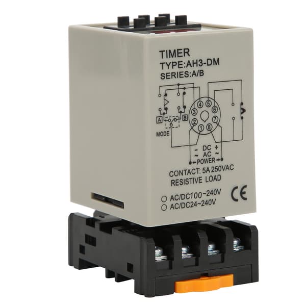 AH3 DM Digital Fördröjningstimerrelä AC220V Hög Precision AB Dubbelläge med Bas