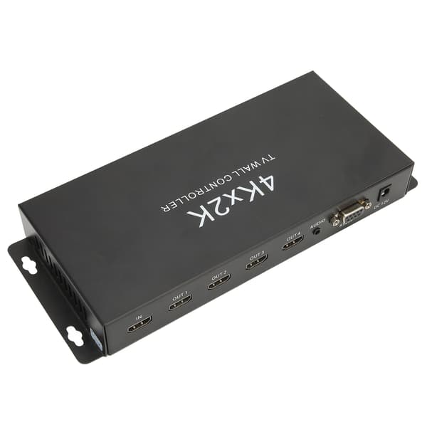 HD Multimedia Interface 1 inn 4 ut 4K videoprosessor TV-veggkontroller PC bærbar PC 100–240 V EU-plugg
