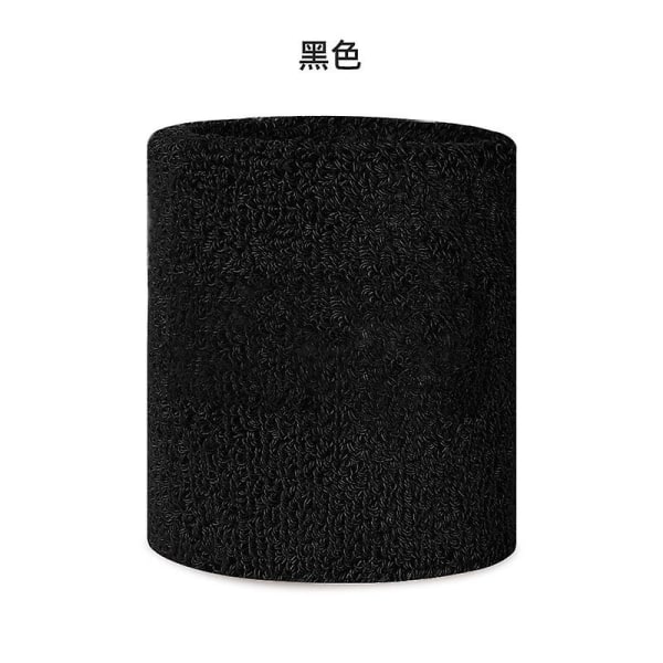 Svedabsorberende håndklædearmbånd 2 stk black