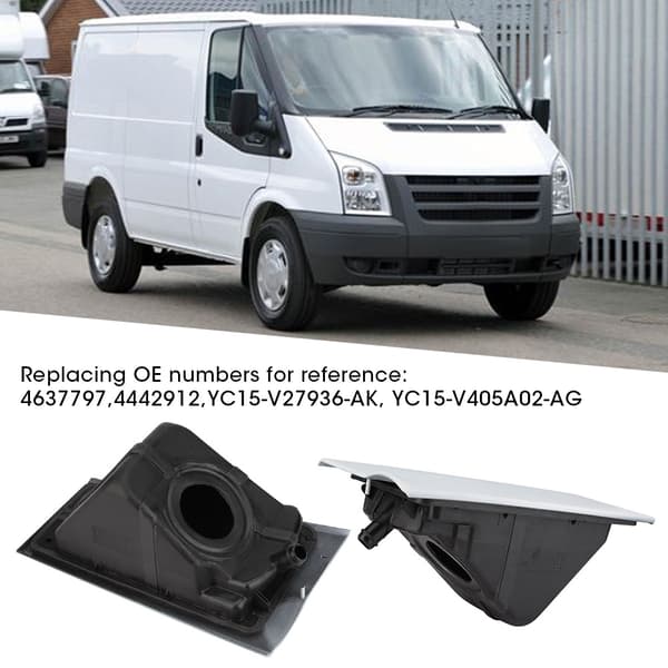 Brændstofdæksel Tankpåfyldningsrør Dørklap & Hus til FORD TRANSIT MK7 2006-2014 Sort