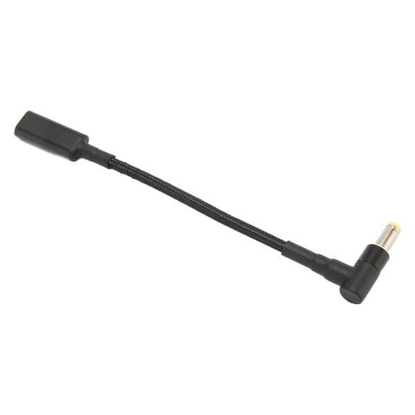 USB C till DC 5.5x2.5mm Adapter Nylonflätad 100W Dubbel Chip Säker Laptop Strömkontakt