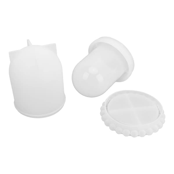 Silikon terningkoppform DIY Transparent smykker Samleobjekter Utstillingsvindu Hjemmeinnredning Festtilbehør