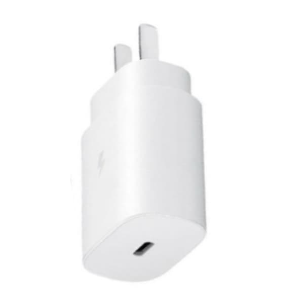 25W PD USB C Vegglader Superrask Ladeblokk for Samsung Note10 S20 US Plug Hvit
