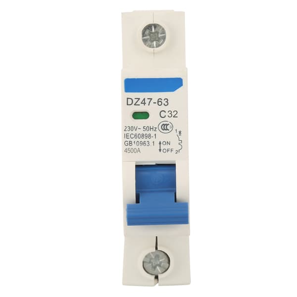 DZ47 63 1-polet 32A Miniature Strømafbryder 230VAC