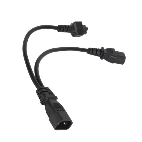 IEC 320 C14 til C13 og C5 Y-splitter strømkabel 10A 250V