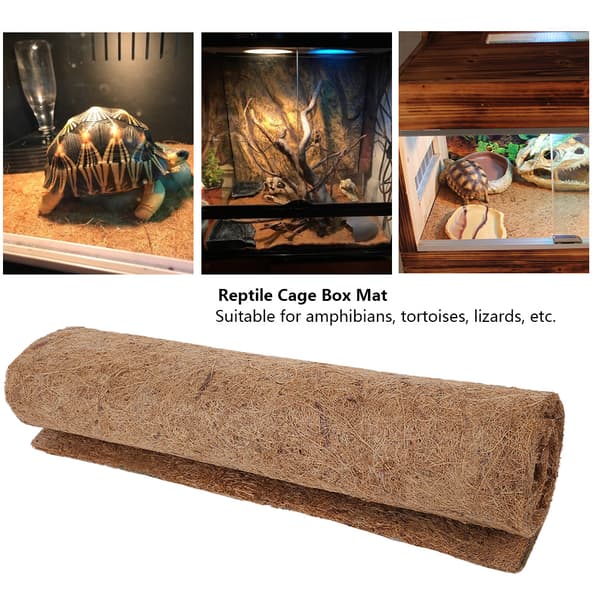 Kokosfiber Reptilmatte Øgle Terrarium Bur Gulv