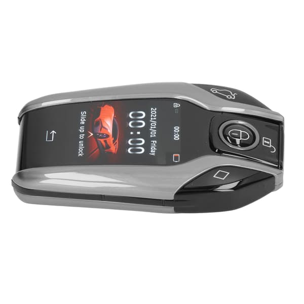 Universal TK800 Plus LCD-knappsats Smart Fjärrkontroll Nyckelfri Start Stopp Motor Knapp Silver