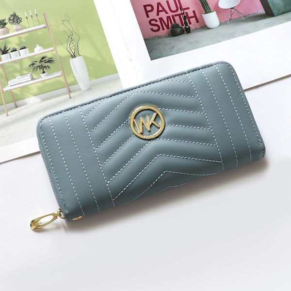 Håndleds møntpung med lynlås til kvinder clutch festaftentaske til telefon, penge og kosmetik A916-923 Light Blue