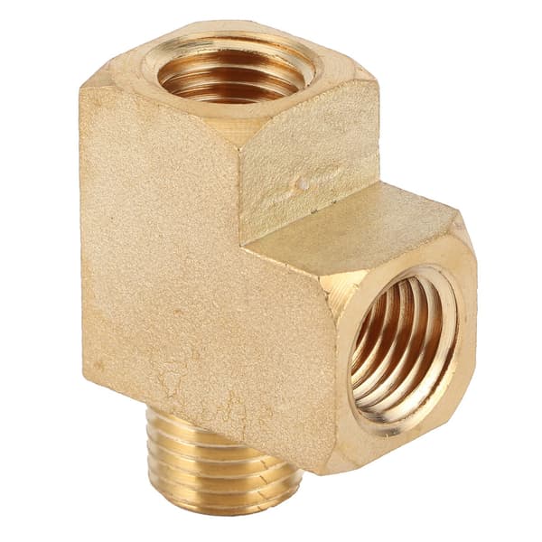 Massiv messing gade rør T-stykke NPT-fitting 1000PSI universelt erstatningstilbehør