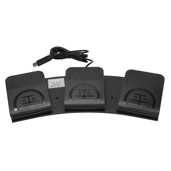 Triple Fodpedal USB MIDI Controller Mekanisk Kontakt Programmerbart Computertastatur til Gaming