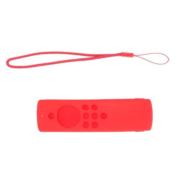Vaskbart støtsikkert silikon fjernkontroll deksel for Fire TV Stick Lite Rød