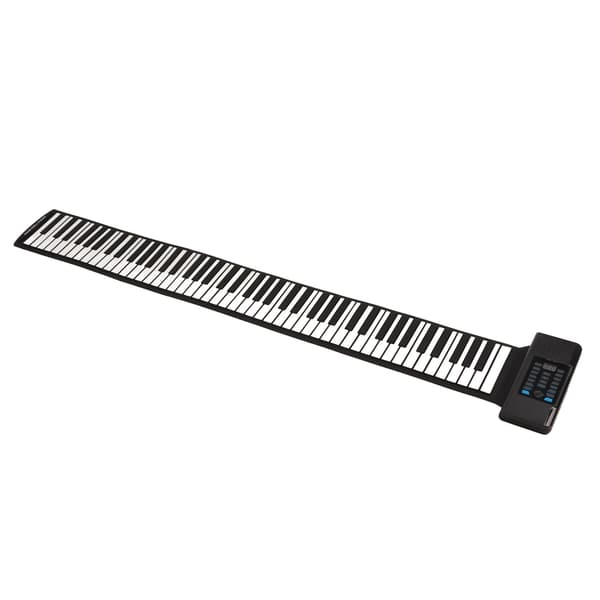 88 Tangenter Roll Up Klaver Bluetooth MIDI Touch Sensitive Bærbart Elektrisk Keyboard til Begyndere 100-240V EU Stik