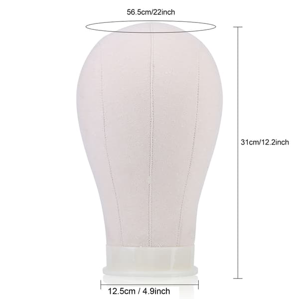 22 Tommers Lerret Dukkehode Parykk Modell Mannekeng Hode Hatt Hodeplagg Cap Display Mannequin