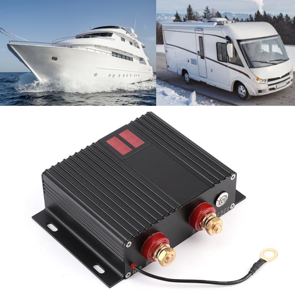 12V 24V 150A Dobbel Batteri Isolator Strømbeskyttelse med LED-indikator for RV