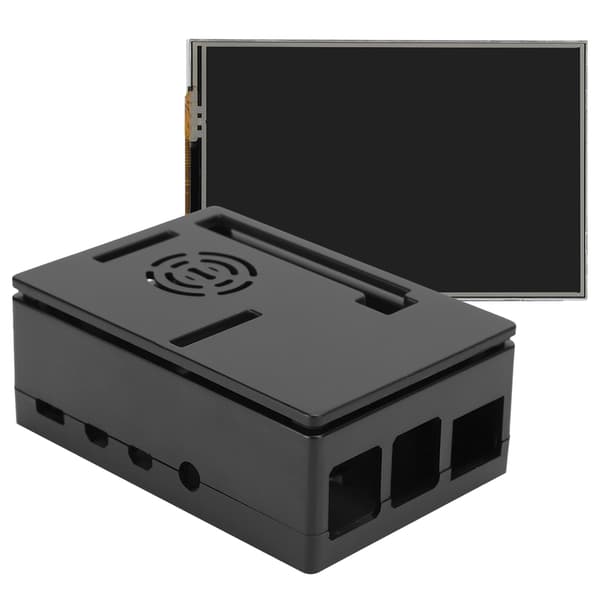 Raspberry Pi 4B Sæt ABS Kabinet 3.5 Tommer Skærm Køleventilator Skruetrækker