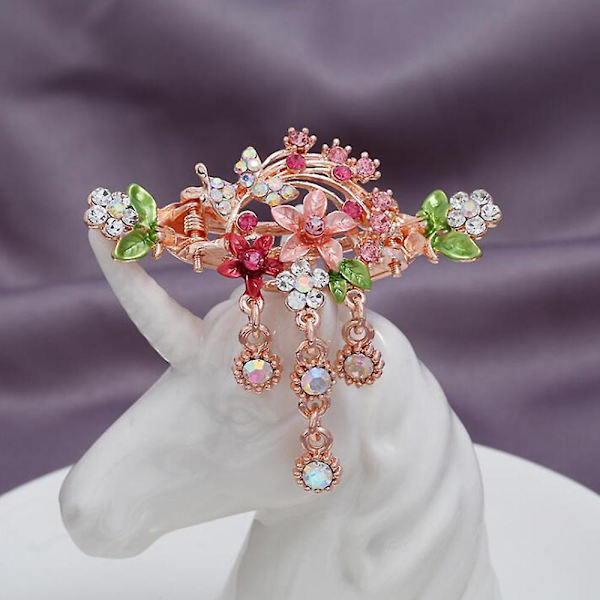 Kvinnors Retro Claw Hårklämmor Elegant Hanfu Hair Käkklämmor Huvudbonader för flickor Purple