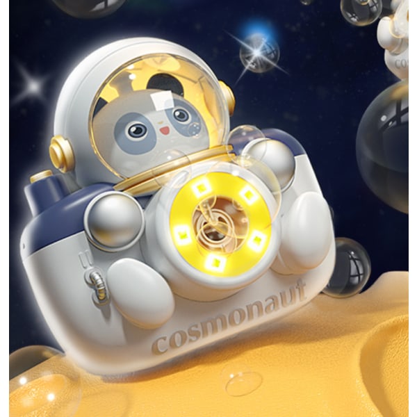 Astronaut Space Bubble Camera ([batteriversion] astronaut + batteri + skruvmejsel + 12 förpackningar bubbelvätska)
