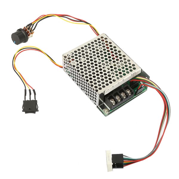 Digitalt display 0 til 100 prosent justerbar PWM DC motorhastighetskontroller 10-50V 40A reversibel