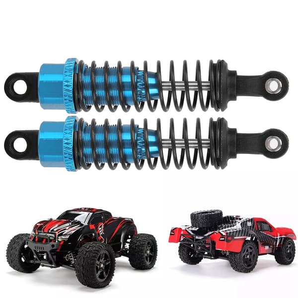 Blå 1/16 RC Bil Metal Støddæmper - 2 STK, 70mm