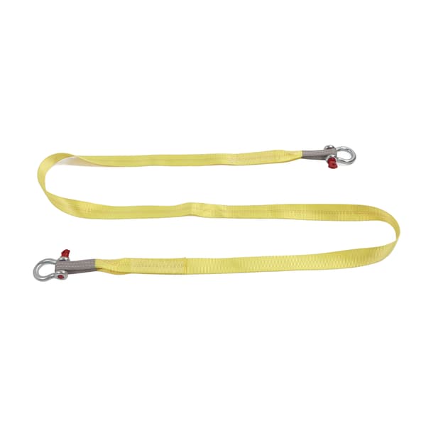 Tauingstropper 13227lbs Bruddstyrke 4m Bergingstropp med D-ring Shakl for Biler SUV Gule