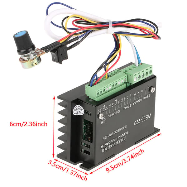 48V 500W CNC Børsteløs Spindel Motor Controller