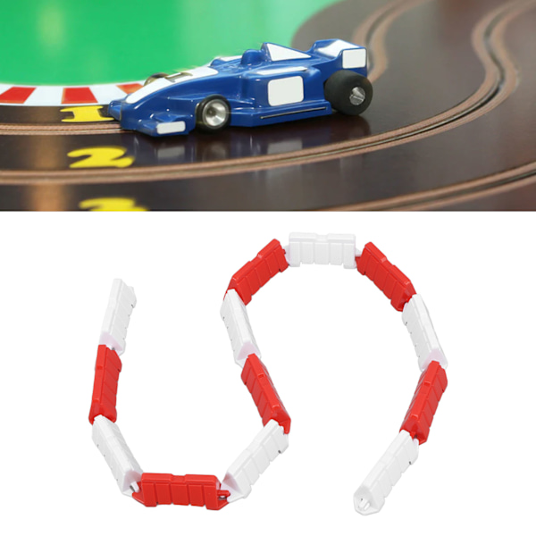 50 stk. Røde og hvite RC veibanesperrer for 1/18 Drift Racing - Fjernkontrollbiltilbehør