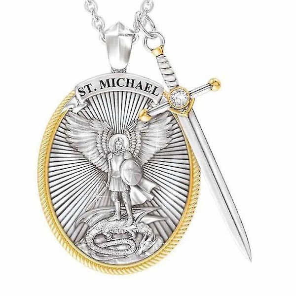 Katolinen suojeluspyhimys riipus Michael St. Michael Arkkienkeli riipus kaulakoru
