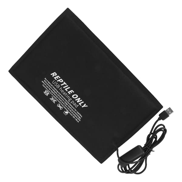 USB krybdyr varmemåtte under tank varmepude med 3 temperaturniveauer stor