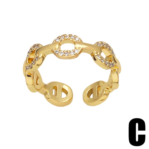 Sormus Vintage Zircon Butterfly Muotikorut Ac9215 B