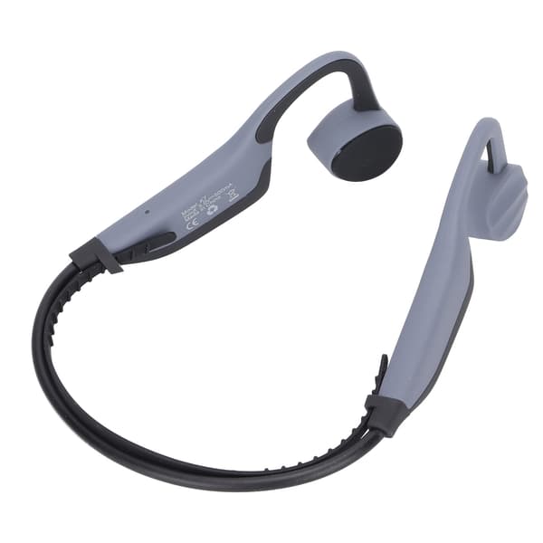 K7 Bone Conduction Hodetelefoner Vanntett Åpen Øre for Løping Dykking Gym Grå