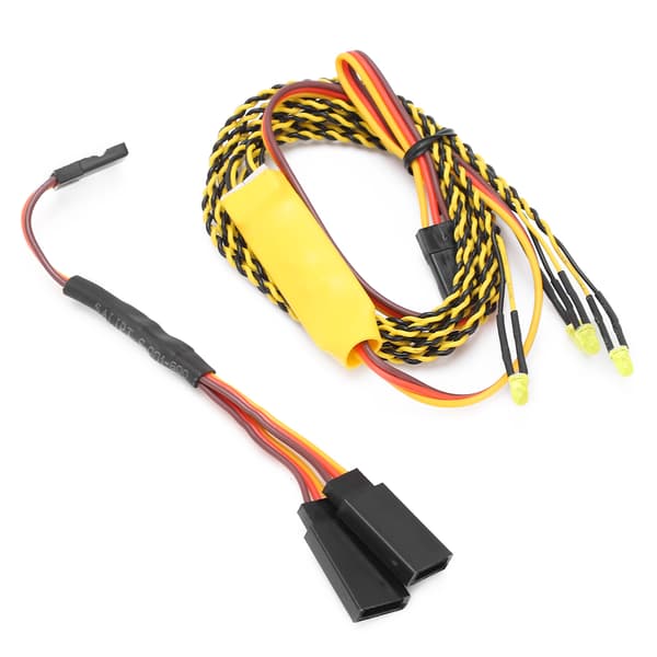 Blinklys for RC-bilmodell - 4LED blinklys og Y-kabelsett